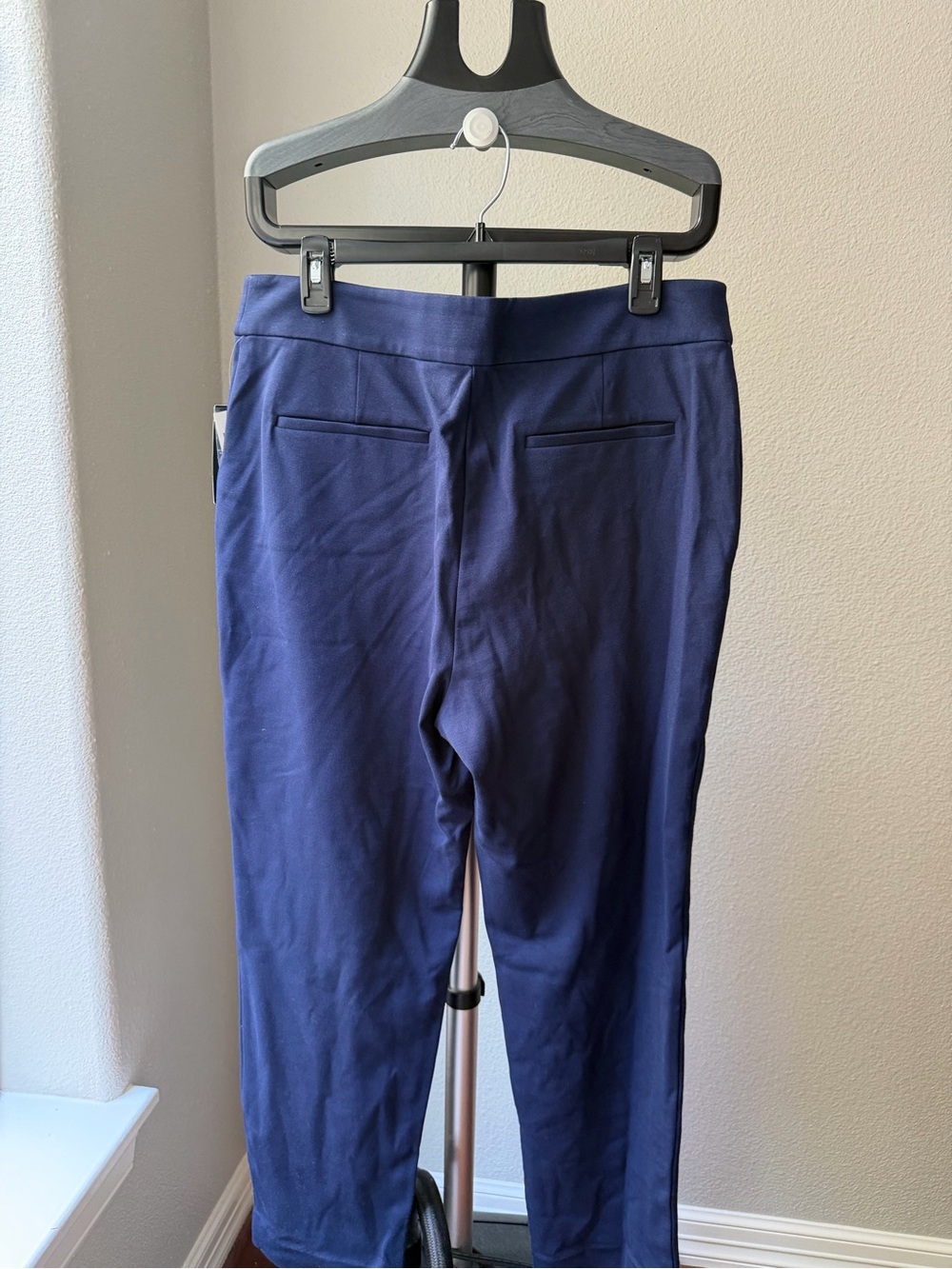 Lauren Ralph Lauren Women’s Navy Ponte High-Rise Straight Ankle Pants Pockets L - Picture 10 of 10